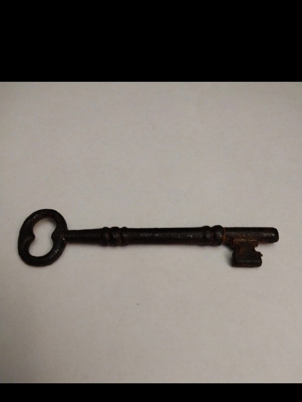 Rare Antique Skeleton Key Solid Barrel Victorian Door Furniture Lock 3.5"Genuine